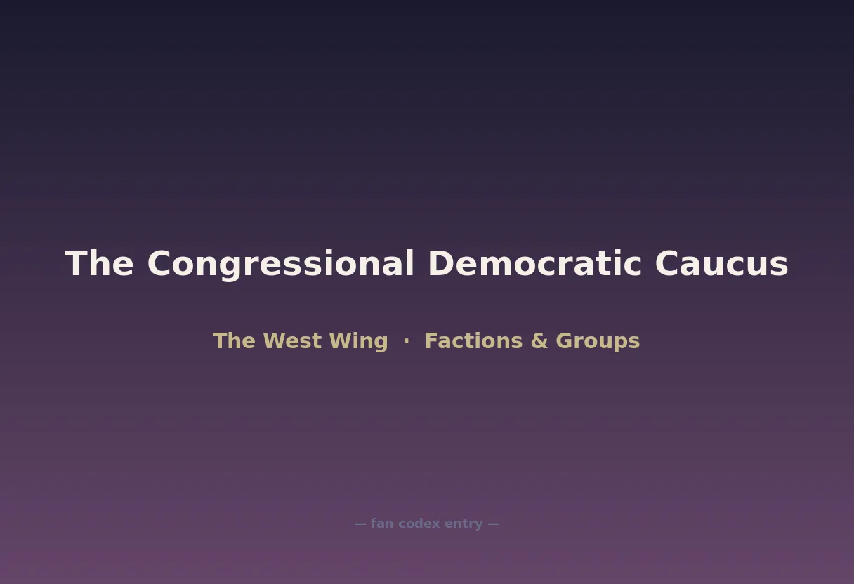 The Congressional Democratic Caucus