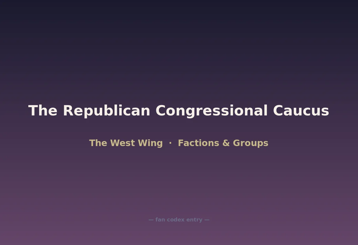 The Republican Congressional Caucus