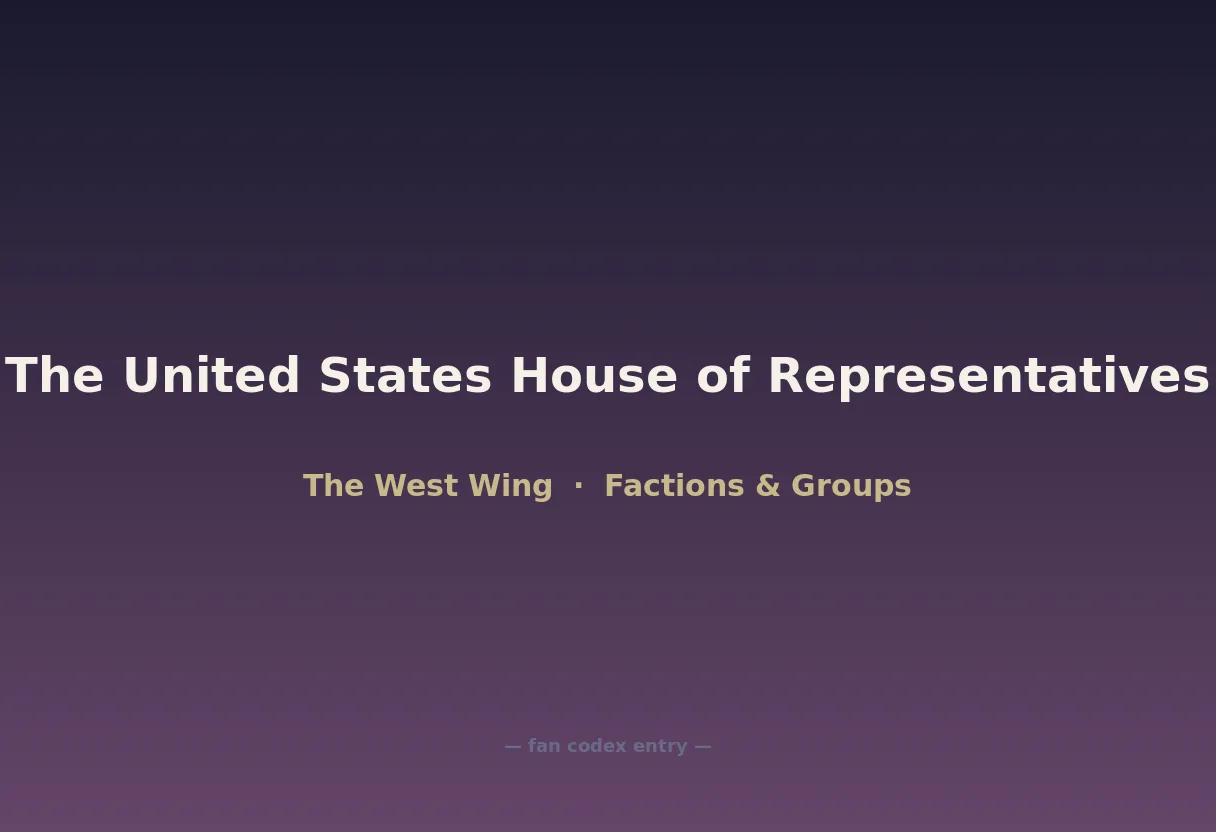 The United States House of Representatives