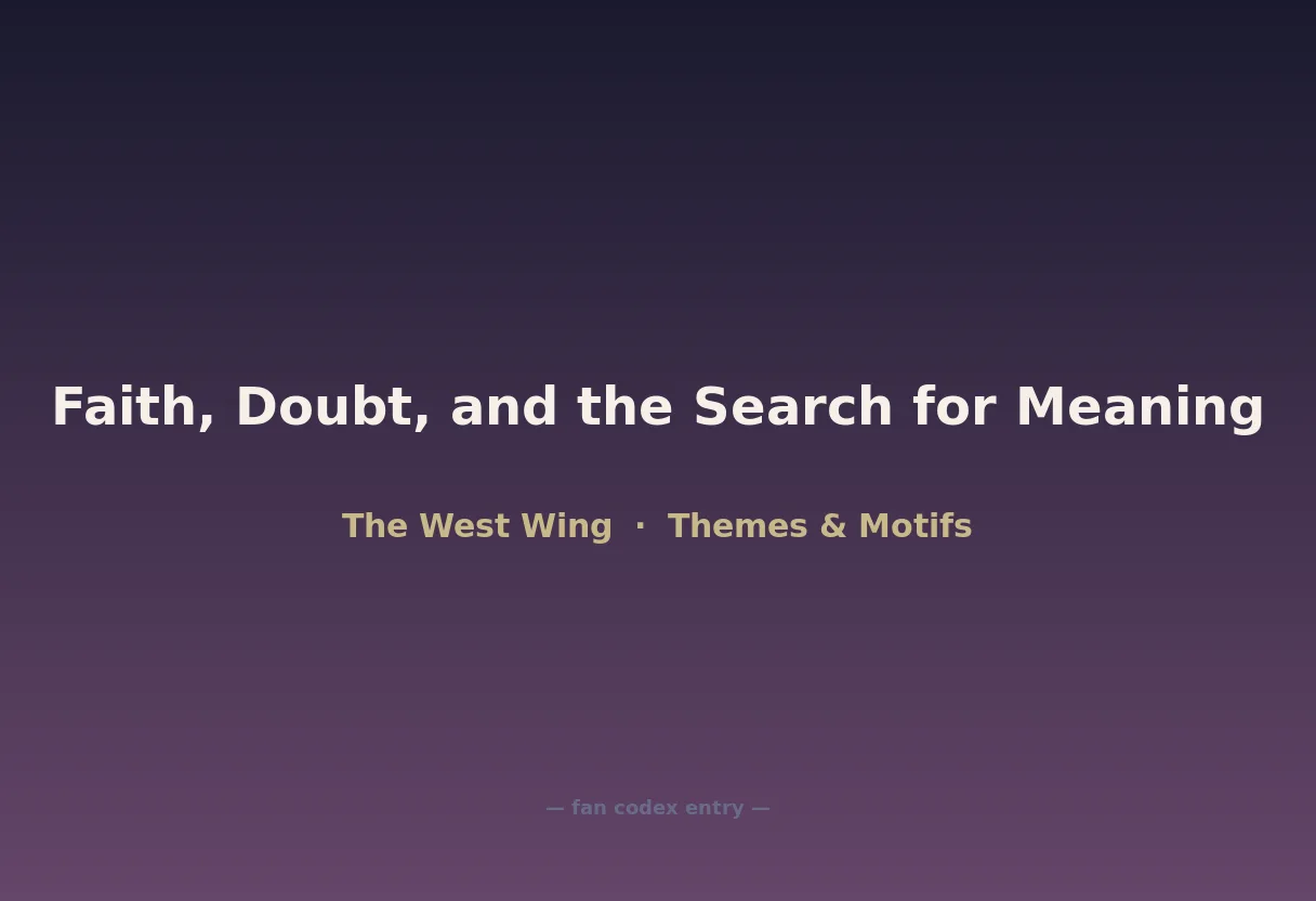 Faith, Doubt, and the Search for Meaning