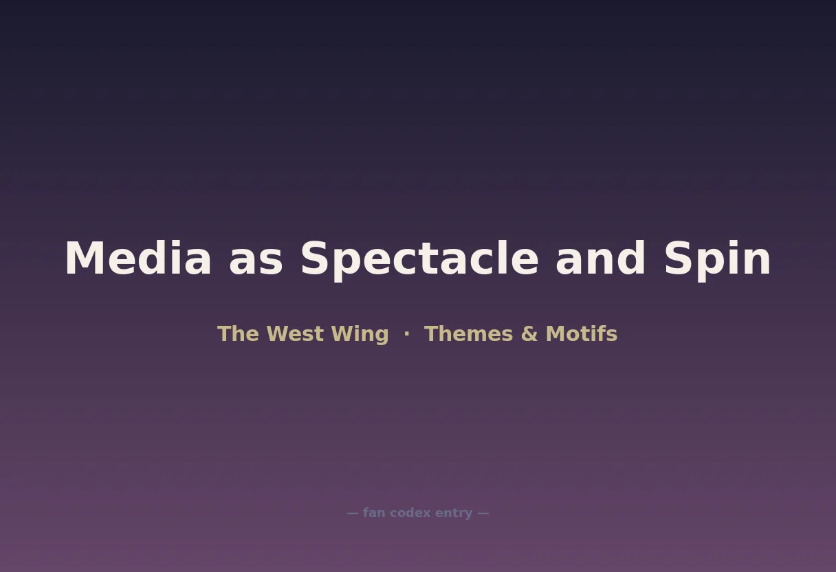 Media as Spectacle and Spin
