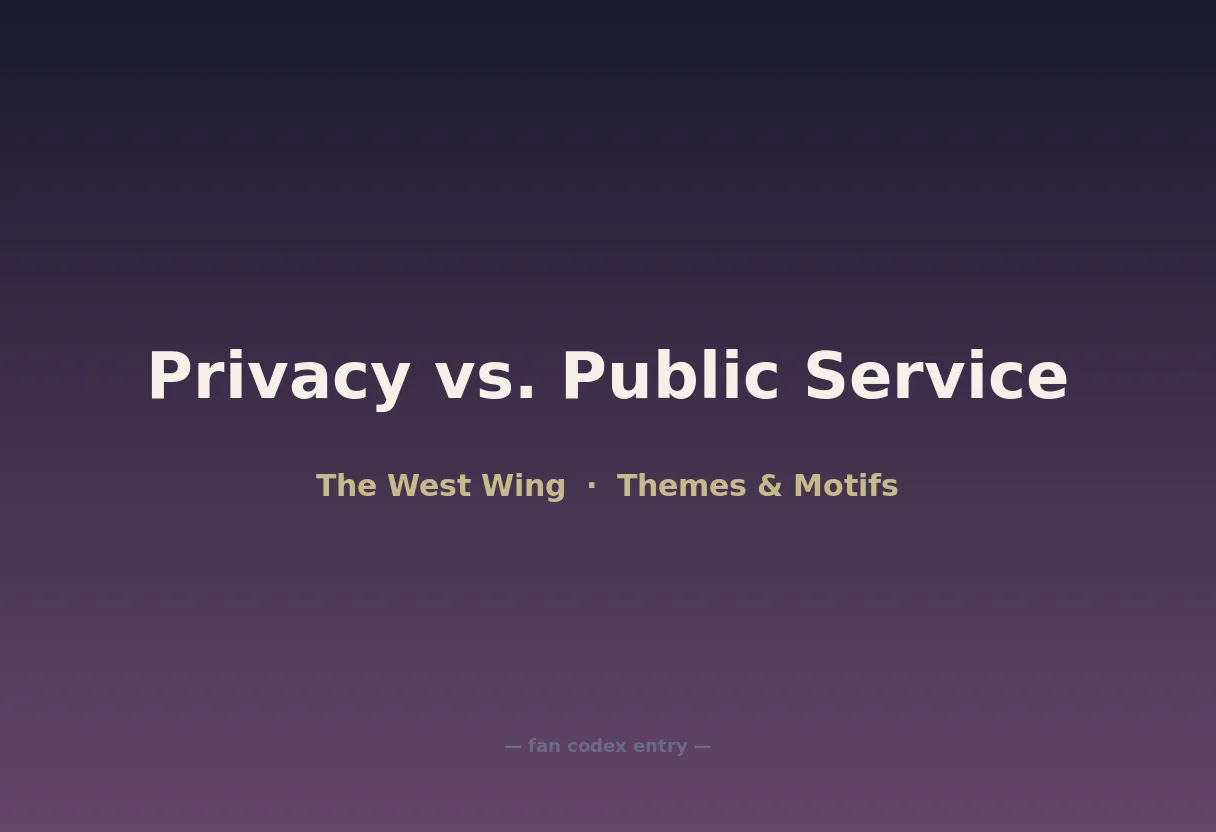 Privacy vs. Public Service