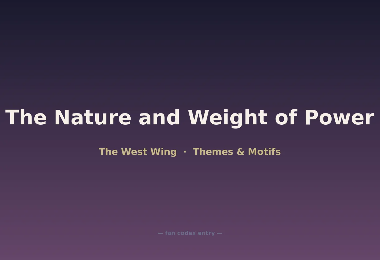 The Nature and Weight of Power