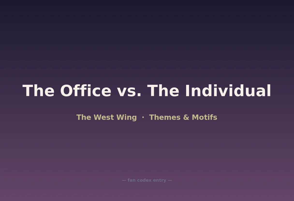 The Office vs. The Individual